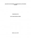 ANALISIS DE CASO ESCENARIO Y ORGANIZACIÓN DE LOS RECURSOS HUMANOS