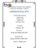 Administracion. Misión y Visión