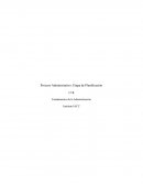 Proceso Administrativo: Etapa de Planificación