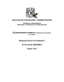 El pensamiento moderno. Filosofía de renacimiento