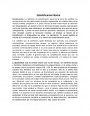 Estratificación Social