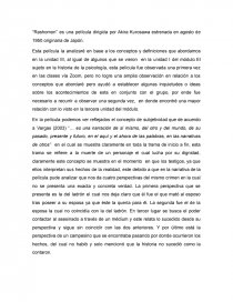 Analisis de la Pelicula “Rashomon”. Página 1