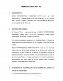 Memoria Descriptiva HERMANOS SILVA