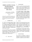 SIMULACIÓN CANAL TRAPEZOIDAL ASIMETRICO EN HEC-RAS