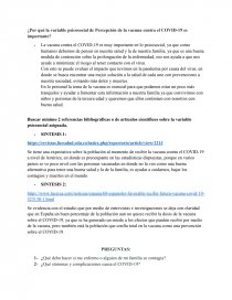 ¿Por qué la variable psicosocial de Percepción de la vacuna contra el COVID-19 es importante?. Página 1