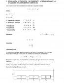 RESOLUCION DE CIRCUITOS DE CORRIENTE ALTERNA MEDIANTE LA UTILIZACIDN DE LOS NUMEROS COMPLEJOS