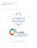 Auditoría de seguimiento. Gestión de calidad