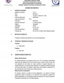 INFORME PSICOMÉTRICO