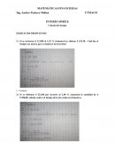 INTERÉS SIMPLE Cálculo del tiempo