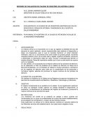 INFORME DE EVALUACION DE CALIDAD DE REGISTROS DE HISTORIA CLINICA