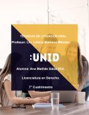 TÉCNICAS DE LITIGACIÓN ORAL. El Discurso del Rey