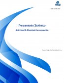 Disminuir la corrupción - Pensamiento Sistémico
