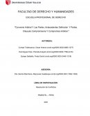 Convenio Arbitral Y Las Partes, Antecedentes Definición Y Partes. Cláusula Compromisoria Y Compromiso Arbitral