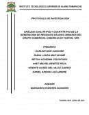 Análisis Cuantitativo y cualitativo de RSU