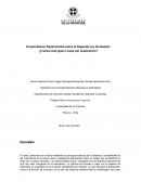 Comprobación Experimental sobre la Segunda Ley de Newton: ¿Fuerza neta igual a masa por aceleración?