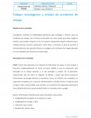 Investigación y análisis de accidentes de trabajo