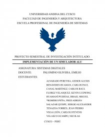 Implementacion de un simulador ALU. Página 1