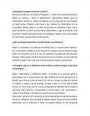 ¿Describa el contexto social del criminal?