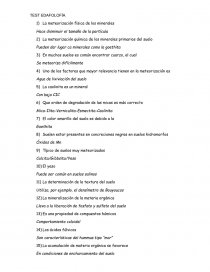 TEST EDAFOLOFÍA. Página 1