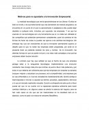 Motivos para no apostarle a la Innovación Empresarial