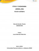 Accion solidaria. La familia como agente de educación ética