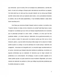 Ensayo de lenguaje acerca del libro cometas en el cielo. Página 5