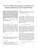 Toma de medidas antropométricas en estudiantes de Ingeniería Industrial de la Universidad Distrital