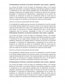 El Ordenamiento Territorial y la normativa urbanística: intervención y regulación