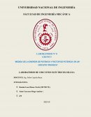 Medida de la energía de potencia y factor de potencia en un circuito trifásico