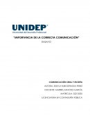 IMPORTANCIA DE LA CORRECTA COMUNICACIÓN