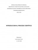 INTRODUCCION AL PROCESO CIENTÍFICO