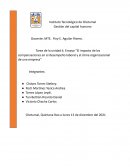 Tarea de la unidad 6. Ensayo “El impacto de las compensaciones en el desempeño laboral y el clima organizacional de una empresa”