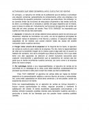 Actividades que debe desarrollar el ejecutivo de ventas