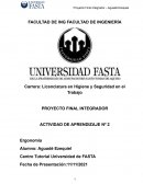 Actividad de aprendizaje Nº 2 Ergonomía