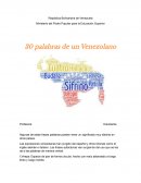 30 palabras de un Venezolano