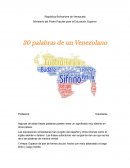 30 palabras de un venezolano