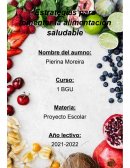 Estrategias para fomentar la alimentación saludable