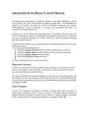 Interacción de los Rayos X con la Materia