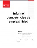 Informe competencias de empleabilidad