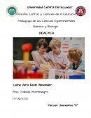 Pedagogía de las Ciencias Experimentales Química y Biología