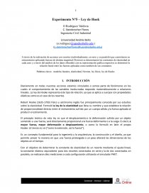 Experimento N°5 – Ley de Hook. Página 1