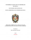 Migración y pobreza en el AA.HH. Juan Velasco Alvarado, Molletapa, Huamanga entre los 2009-2010