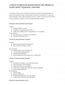 Sistema de almacenamiento convencional