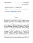 Determinación de constantes físicas