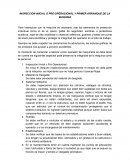 INSPECCIÓN INICIAL O PRE-OPERACIONAL Y PRIMER ARRANQUE DE LA MAQUINA