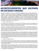 Acontecimientos que suceden en Estados Unidos