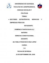SECTORES ESTRATÉGICOS, SERVICIOS Y EMPRESAS PÚBLICAS. Página 1