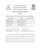 Ensayo de Utilización de las telas No Tejidas