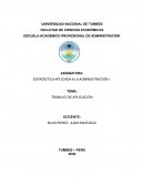 ESTADÍSTICA APLICADA A LA ADMINISTRACIÓN