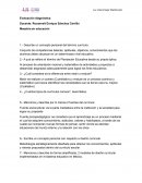 Evaluacion diagnostica. Maestría en educación